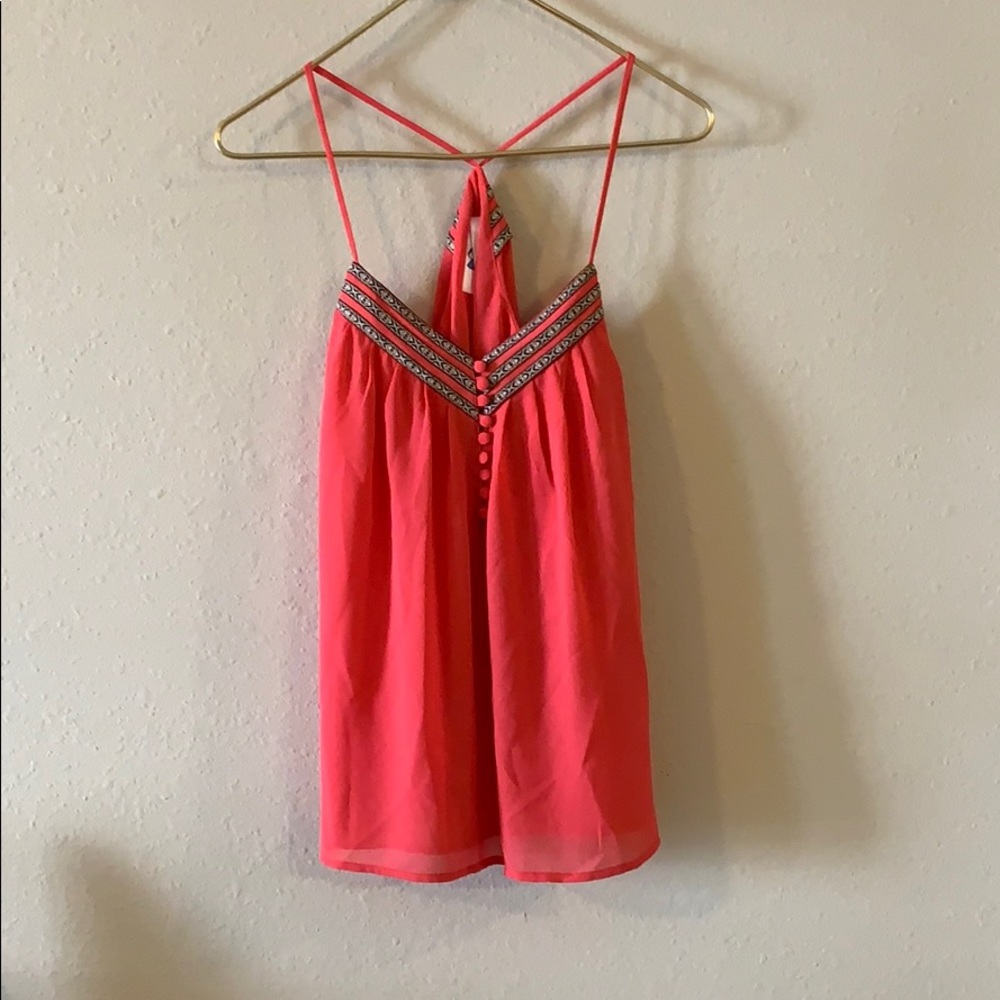 Coral tank top